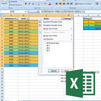 Excel 2010 Tr. Her Yönüyle Filtreleme Video Eğitimi