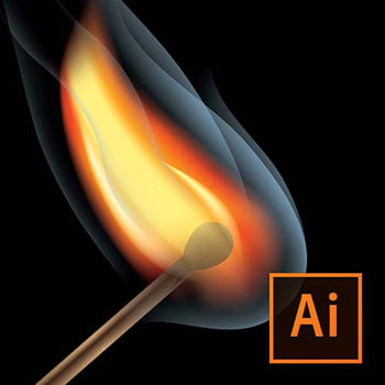 Illustrator ile Gerçekçi Vektörel Ateş Çizimi Video Eğitimi